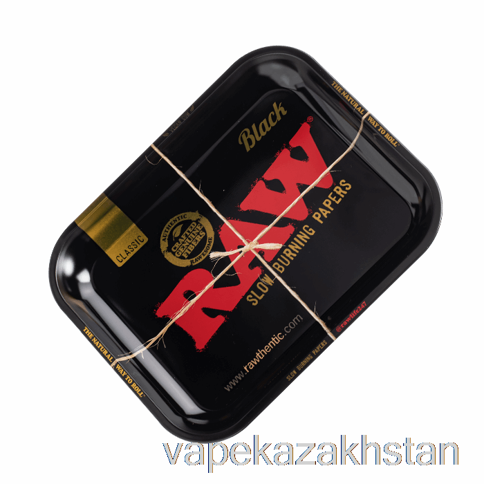 Vape Disposable RAW Large Metal Rolling Trays Black